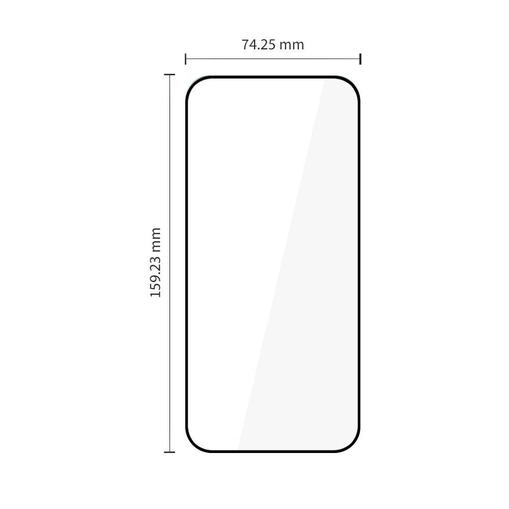 Set 2 folii sticla Tech-Protect Glass Fit Plus compatibile cu Xiaomi 17T Pro, Negru