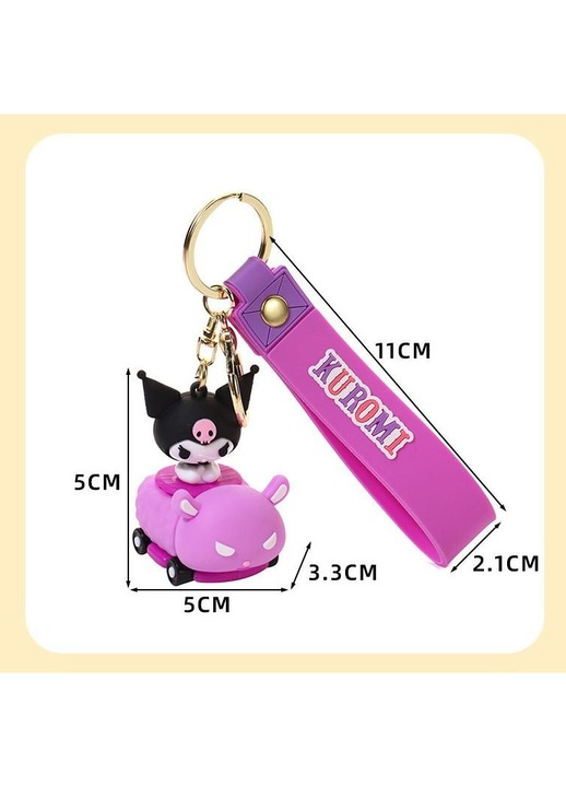 Ключодържател Kuromi, меко PVC, лилав, 1 бр