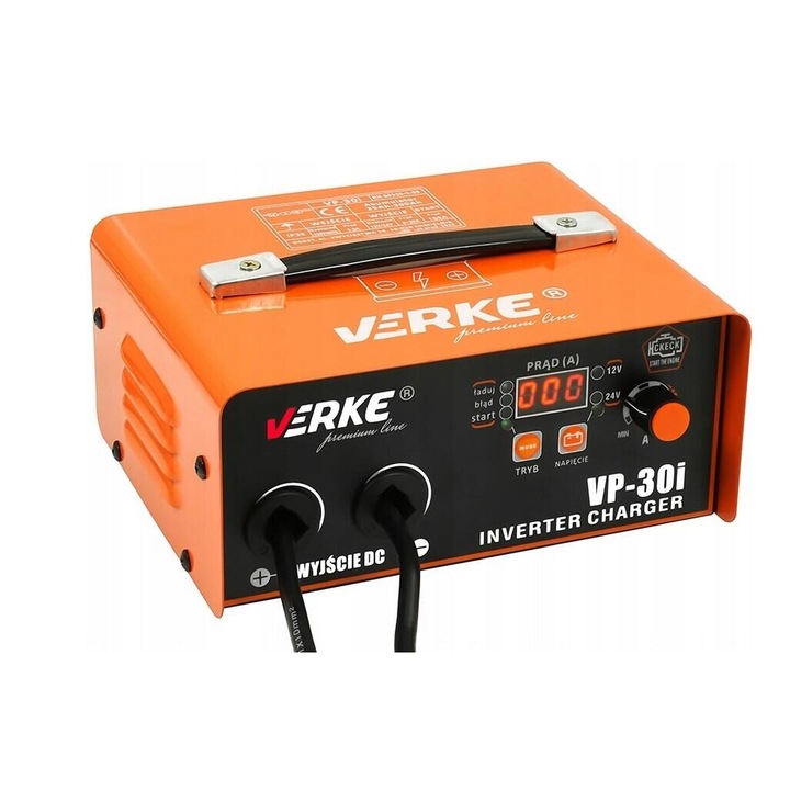 Redresor, autó akkumulátortöltő, inverter indításrásegítővel, Premium Line, VP-30i, 12V-24V, töltőáram 5-30 amper, Verke