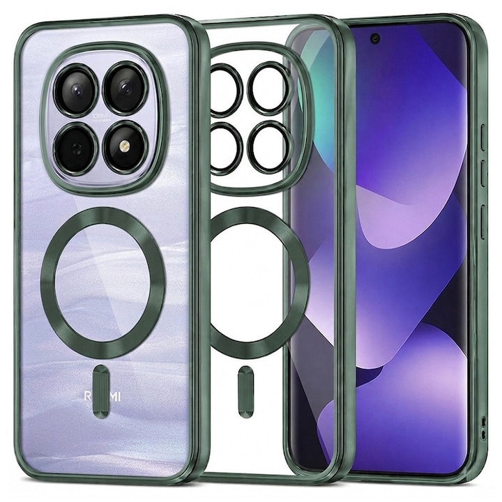 Carcasa de protectie pentru Xiaomi Redmi Note 15 4G / Xiaomi Redmi Note 15 5G / Xiaomi P, verde inch