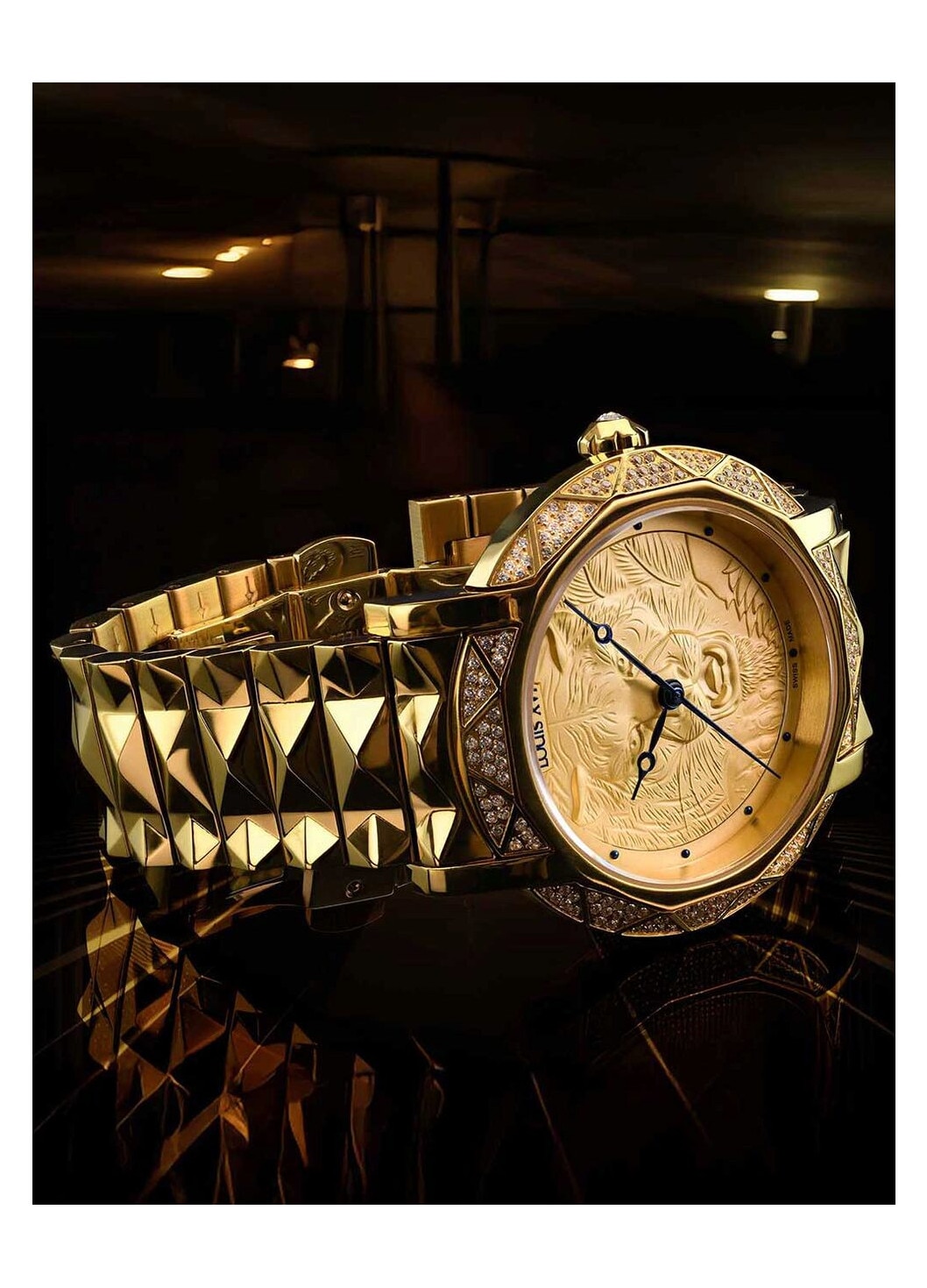 Louis XVI LXVI3900 Mens Watch Le Lion Gold 43mm 10ATM - eMAG.ro