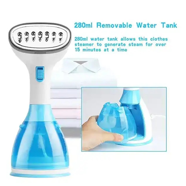 Aparat de calcat cu abur portabil 1500W 280ml inox 32g/min 30s
