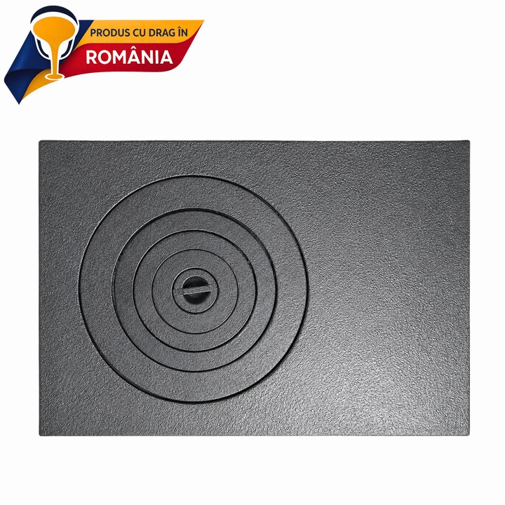 Plita din fonta mare cu un ochi 700 x 490 mm