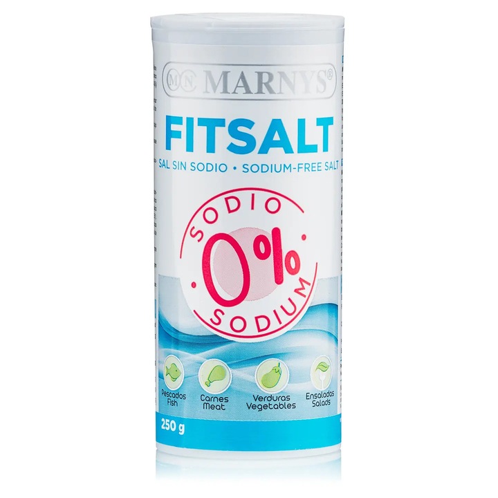 Fitsalt (sare Dietetica), Sare Fara Sodiu Ideala Pentru A Reduce Sarea Din Alimentatie, 250g