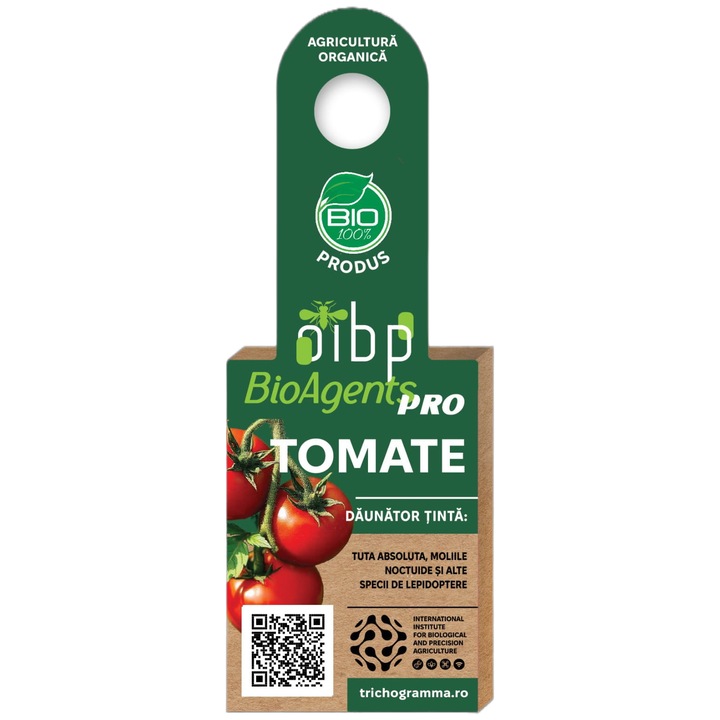 Trichogramma pentru TOMATE, Molia miniera a tomatelor (Tuta absoluta), Produs viu, 7000 de oua, Viespi microscopice parazitoide, Trichogramma achaeae si cacoeciae
