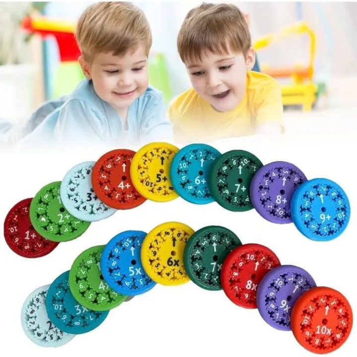 Színes Math Spinners oktatójáték 3+ éves gyermekeknek