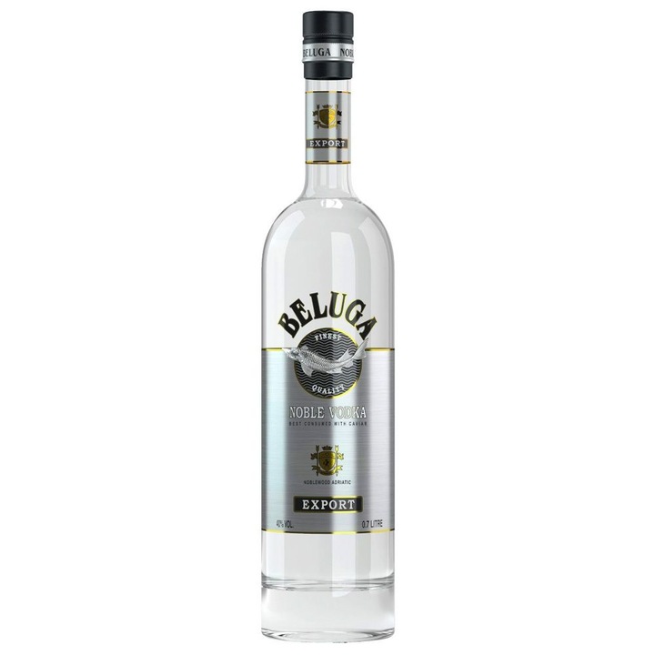 Vodka Beluga Noble 0.5L, 40% alcool, premium, distilată de cinci ori
