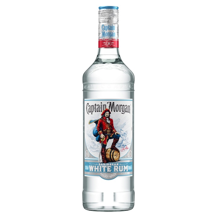 Rom alb Captain Morgan 1L, 37.5% alcool, Jamaica
