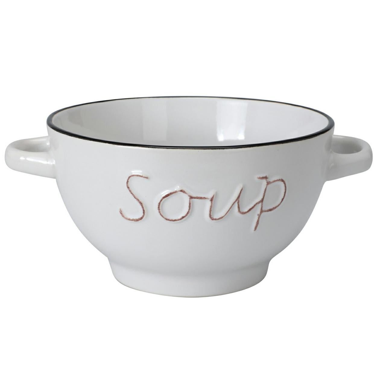 Siaki Collection Bol de ceramică Salate Feluri Principale Crem, 650 ml
