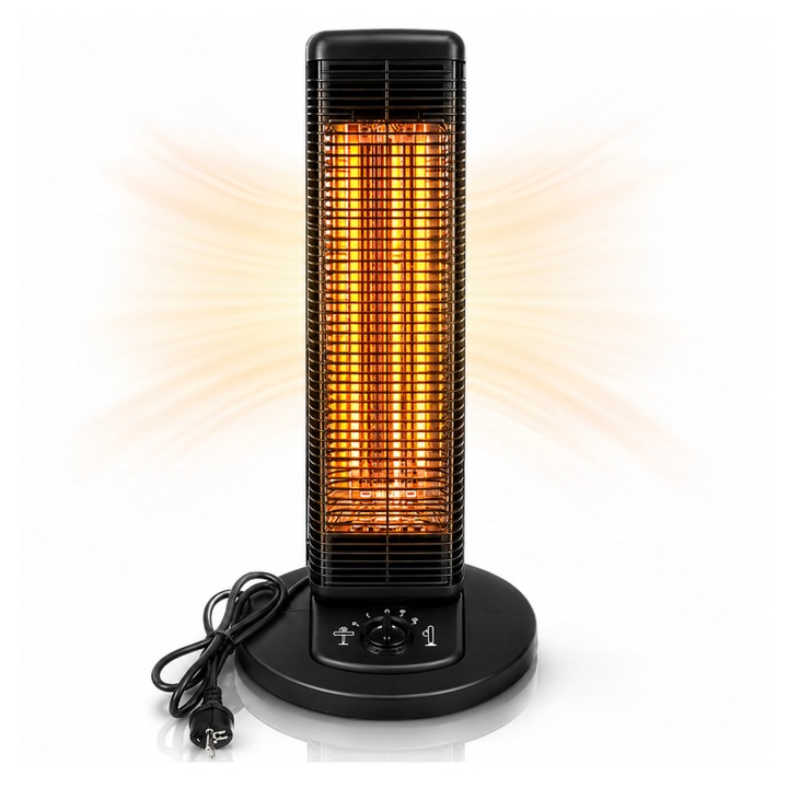 Incalzitor radiant electric 1500W oscilatie 2 trepte pozitionare verticala orizontala (KD6503)