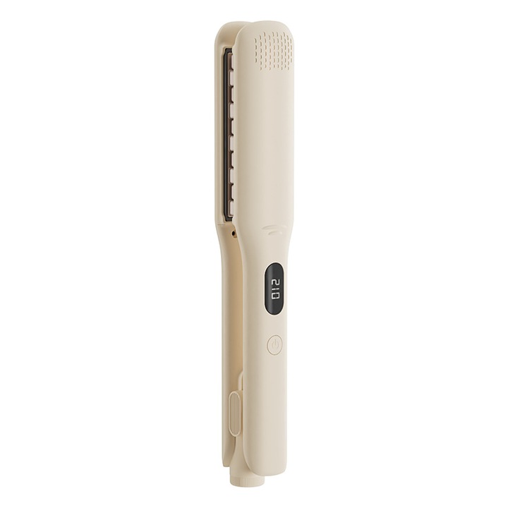 Керамична преса за обем на косата, регулируема, черна, 120x210мм