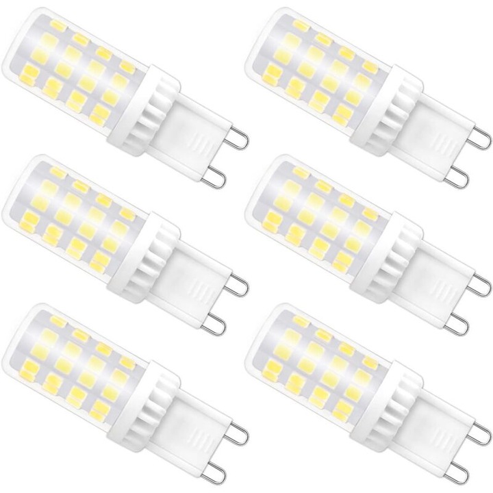 Bec LED G9 4W 6000K 480lm 18x50mm szett 6 db