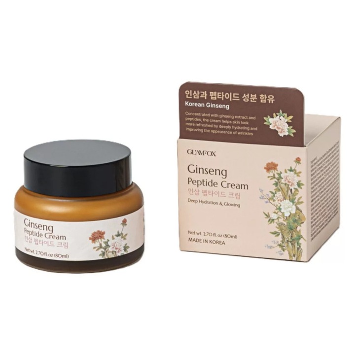 GLAMFOX Ginseng Peptide arckrém, tápláló, normál bőrre, 50ml