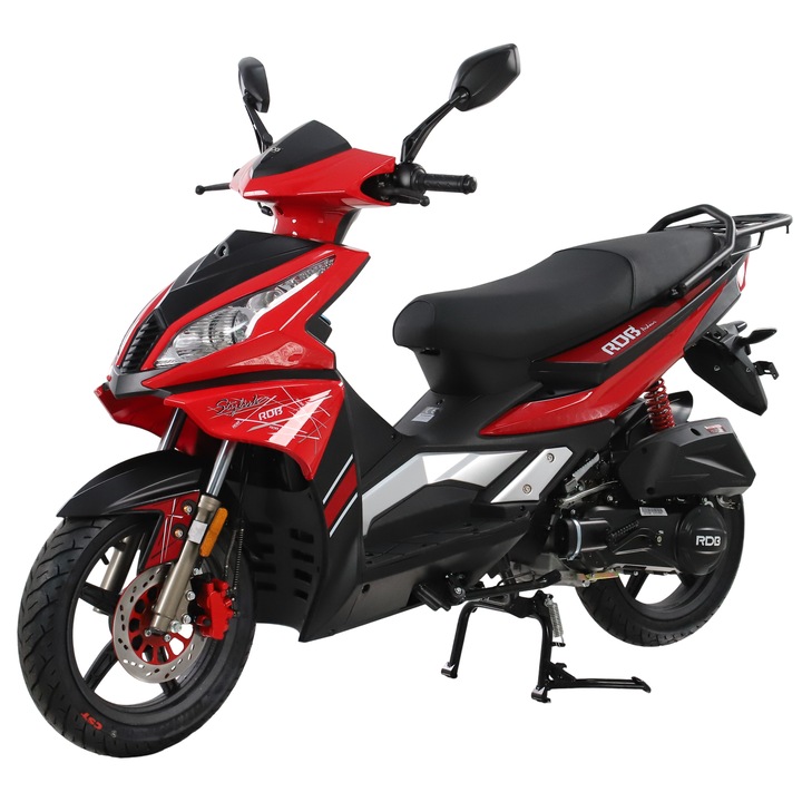 Scuter benzina RDB ARDOUR Euro 5, 125 CC, Rosu + CIV inclus