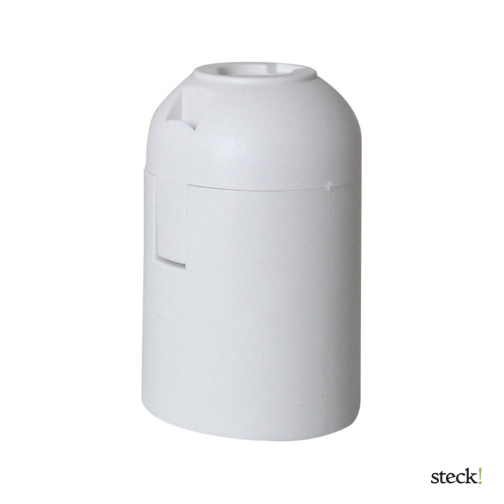 steck! Fehér E27 foglalat (PATTINTÓS)