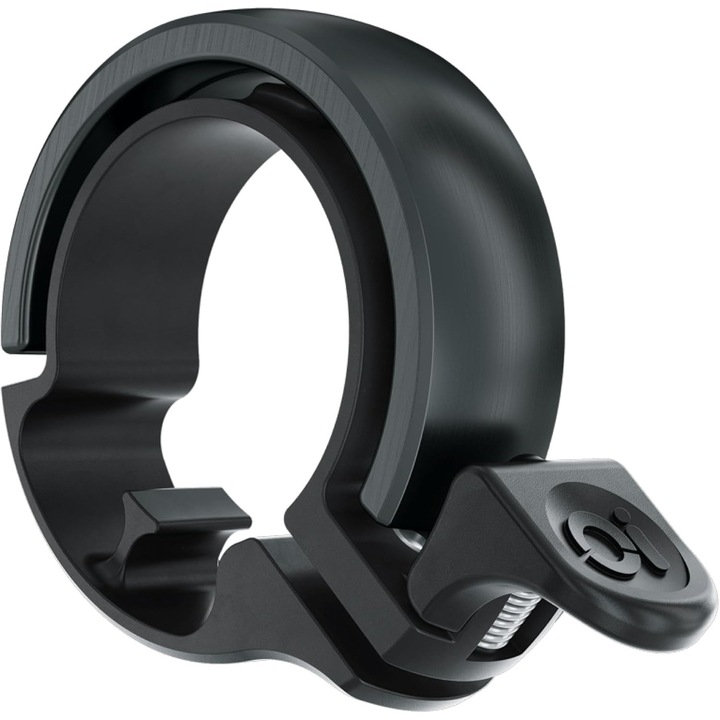 Kerékpár csengő, fekete, 23.8-31.8mm, 25g