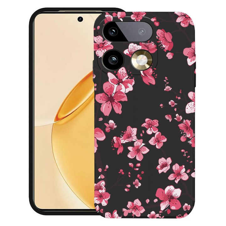 BestCase® Husa TPU Ultra Slim Compatibila cu Realme 16 Pro 5G, Floral - Cherry Blossom, Protectie Camera, Rezistenta la uzura, 3159262 B 2043