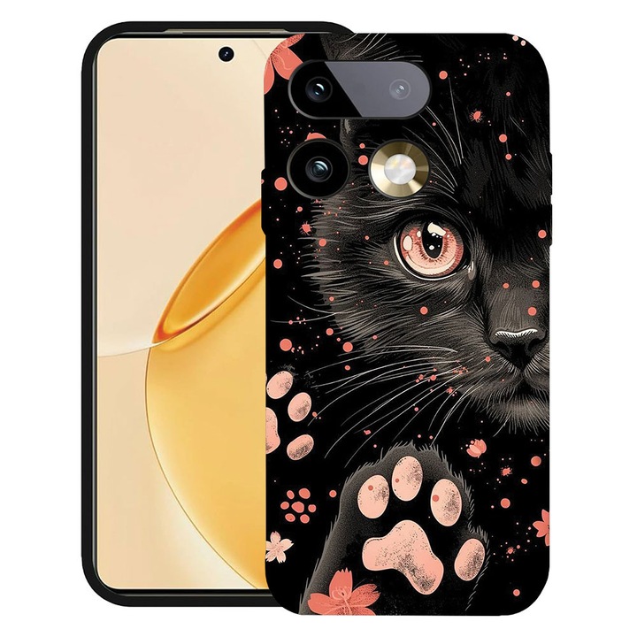 BestCase® Husa TPU Ultra Slim Compatibila cu Realme 16 Pro 5G, Black Cat, Protectie Camera, Rezistenta la uzura, 3159262 B 2014