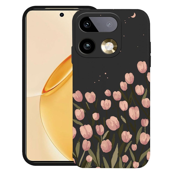BestCase® Husa TPU Ultra Slim Compatibila cu Realme 16 Pro 5G, Floral - Pastel Tulip, Protectie Camera, Rezistenta la uzura, 3159262 B 2082