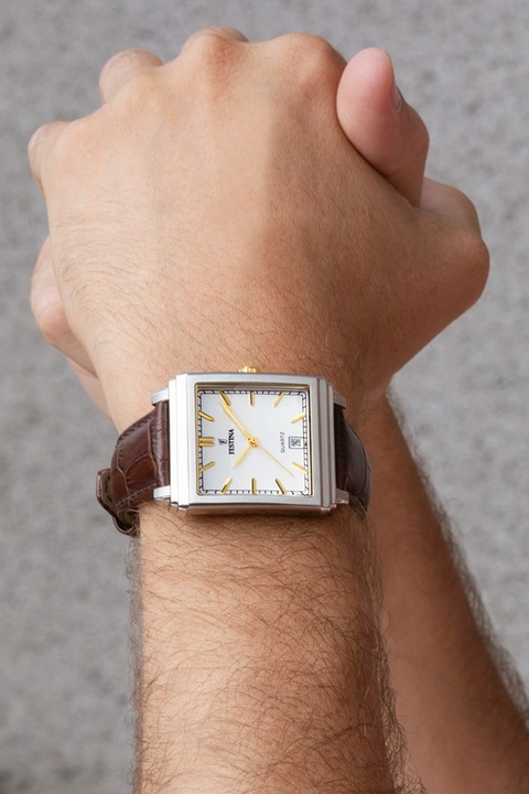 Festina, Часовник с кожена каишка, Кафяв