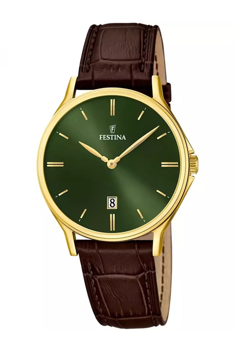 Festina, Karóra kígyóbőr mintás bőrszíjjal, Sötétbarna