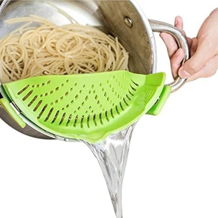 Univerzális szilikon szűrő, edényre rögzíthető, strapabíró, kompakt, univerzális méret