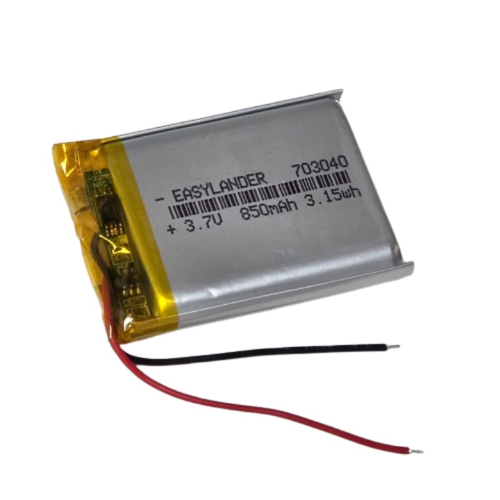 Acumulator Li-Polymer 703040, 3, 7V 850mah, 40x30x7 mm, Nafpro