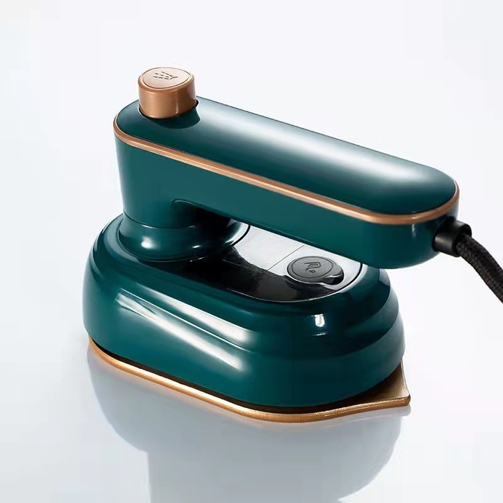 Fier de calcat portabil mini, rotire 180°, verde, 50ml, compact