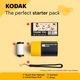 Фотоапарат Kodak Memo Shot ERA MS100 – моментален печат, компактен цифров фотоапарат със ZINK технология, идеален за деца, партита и пътувания, Жълт