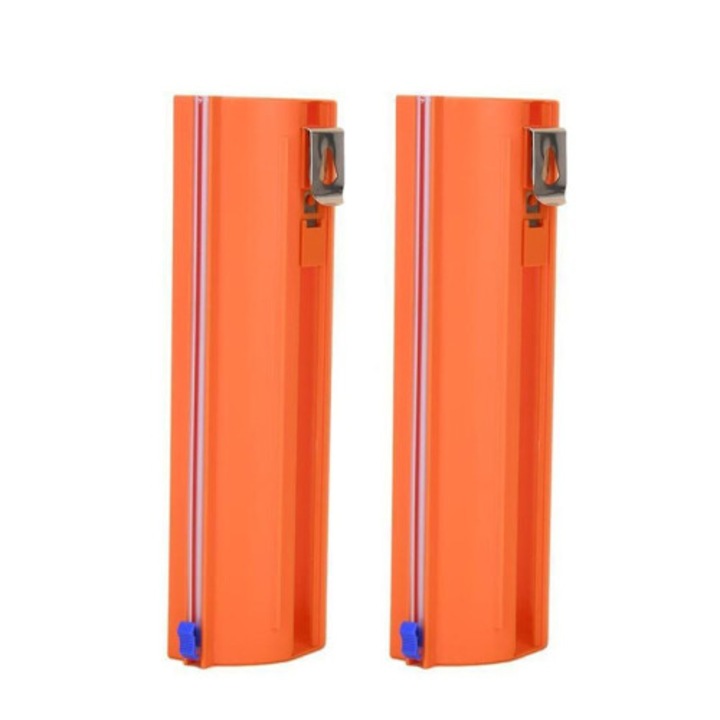 Set 2 Cutter pentru folie de protectie, portocaliu, 6-26cm, plastic si metal