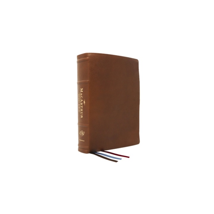 The Esv, MacArthur Study Bible, 2nd Edition, Premium Goatskin Leather, Brown, Premier Collection Unleashing God's Truth One Verse at a Time, John F. MacArthur