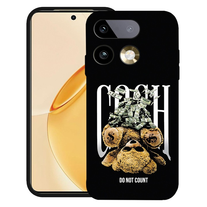 BestCase® Husa TPU Ultra Slim Compatibila cu Realme 16 Pro 5G, Teddy Bear Money, Protectie Camera, Rezistenta la uzura, 3159262 B 1460
