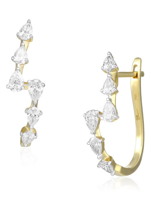 Cercei Aur 18k Diamante BLANCO'S, EP-10046-Y