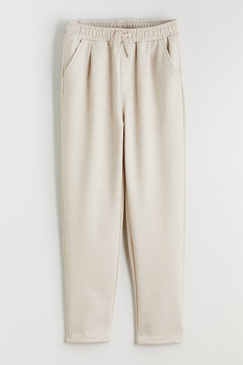LC WAIKIKI, Pantaloni de trening cu croiala conica si snur de ajustare, Bej sampanie