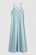 LC WAIKIKI, Rochie maxi de denim cu decolteu in V Vision, Albastru pastel, XL