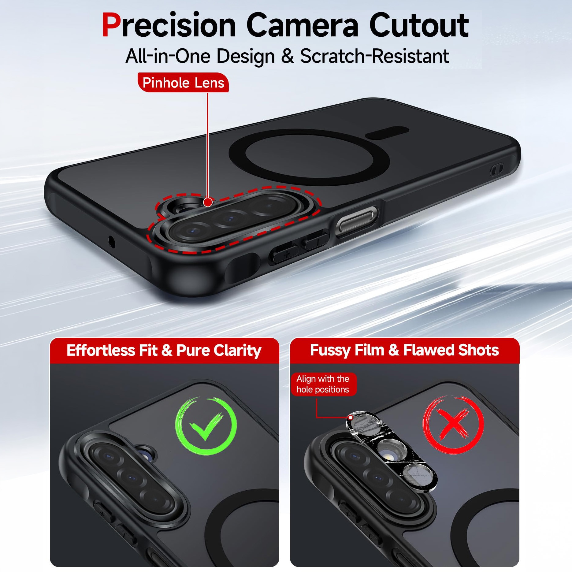 Husa de Protectie Magnetica pentru Samsung Galaxy A17/A16 5G, MOGU Carcasa MagSafe, Incarcare Wireless, Protectie Impotriva Caderilor de Nivel Militar, Antizgarieturi, Protectie 360°, Anti-Soc, Ultra Subtire, PC+TPU, Negru
