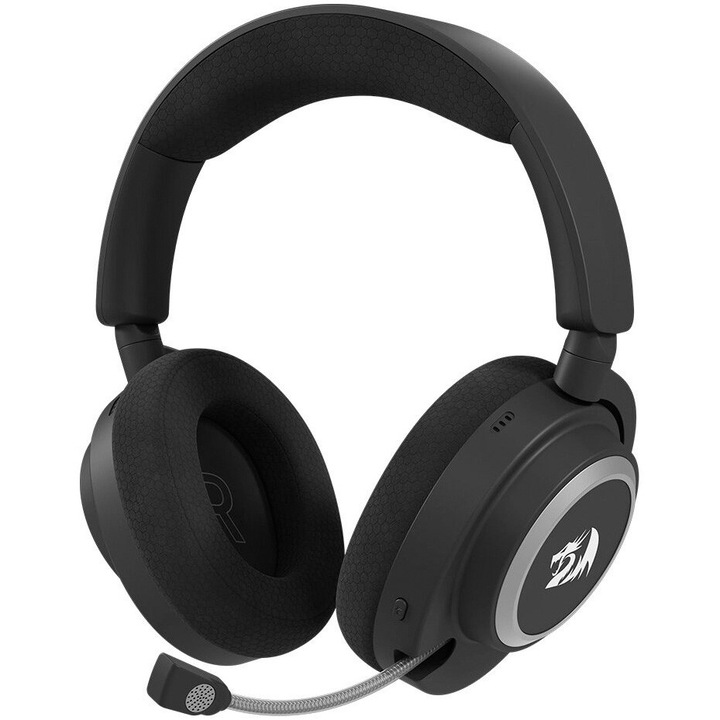 Casti Gaming Bluetooth/cu fir Redragon Nyx Pro, micorofon retractabil, difuzoare 53mm, Negru