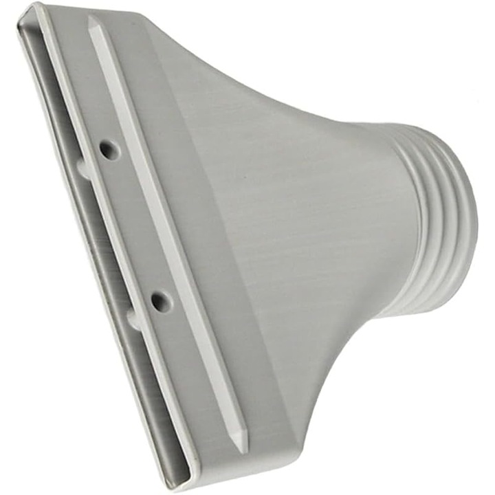 Adapter légkondicionáló és szárítógép elvezető tömlőhöz, lapos ablakhoz, tartós műanyag, 4 rögzítőkapoccsal, magasság 2 cm, szürke, 1 db