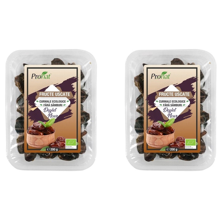 2 x Kimagozott bio datolya, 200g Pronat