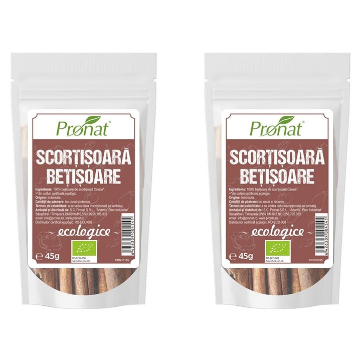 2 x Scortisoara bio (betisoare), 45g Pronat