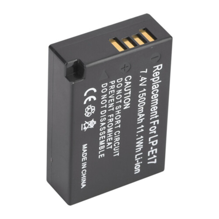 Acumulator Li-ion pentru Canon LP-E17, capacitate mare, portabil