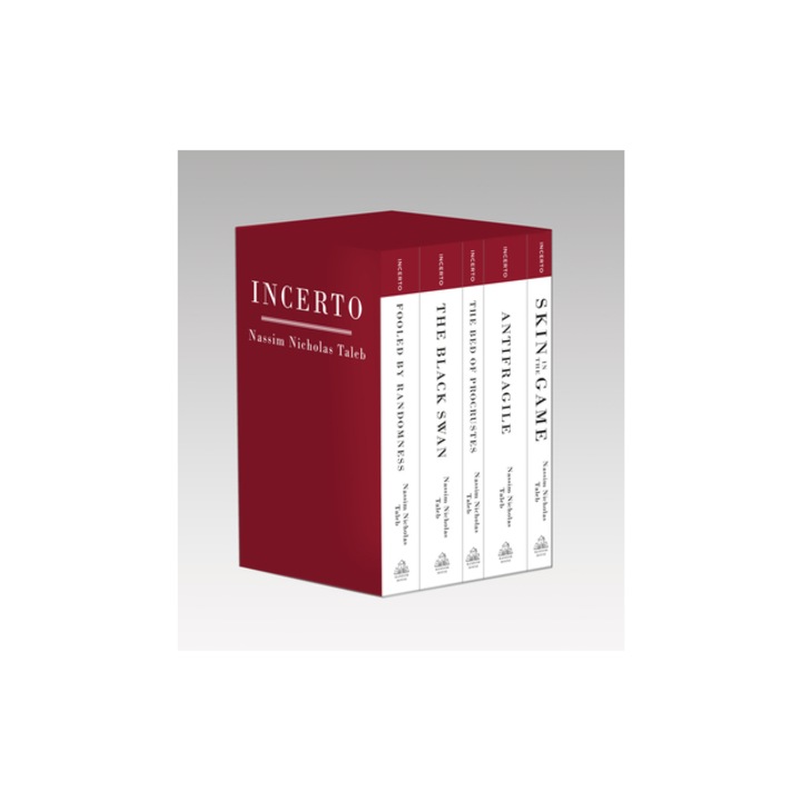 Incerto Fooled by Randomness, the Black Swan, the Bed of Procrustes, Antifragile, Skin in the Game, Nassim Nicholas Taleb