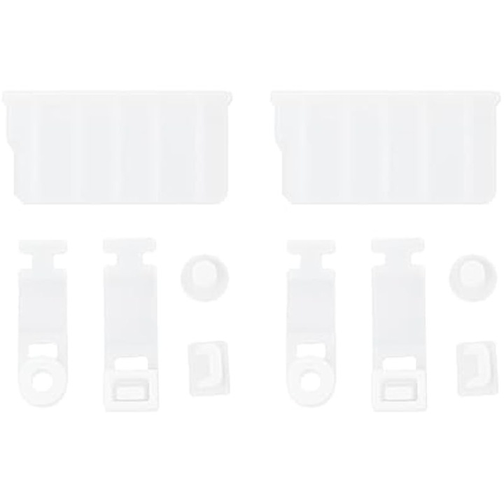 Set 2 protectii slot card consola jocuri silicon alb 3DS 2DS XL