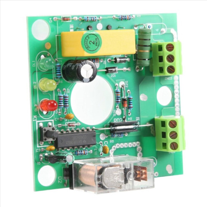 Placa electronica control presiune pompa apa verde 7.5x7.5cm 10A 220V
