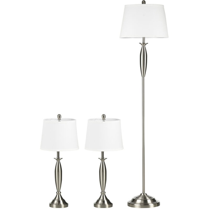 Set 3 lampi podea si masa, multicolor, 38x162cm si 30x70cm