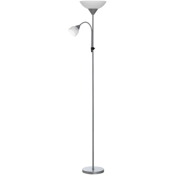 Lampadar interior cu 2 capete, metal, multicolor, 28x179.5cm