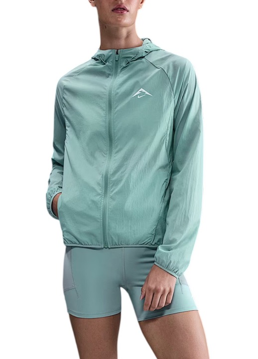 Jacheta alergare dama Nike Trail Repel FW 2025, Verde deschis