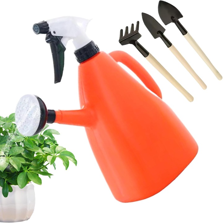 Stropitoare gradina 2-in-1, reglabila, portocaliu, 1000ml