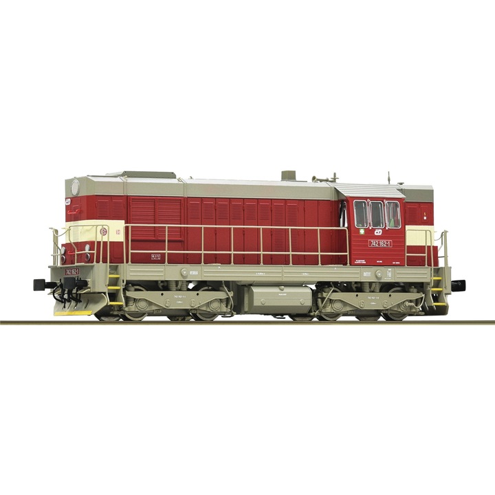 Locomotiva diesel T742 162-1, CD, Roco, H0, 7300014, multicolor, 156 mm lungime, 14+
