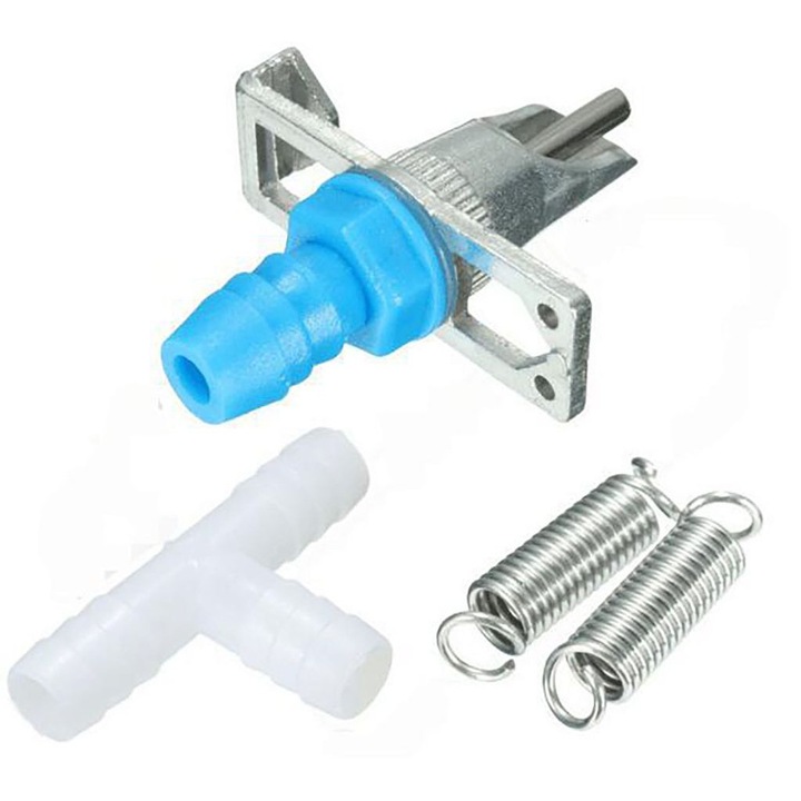 Set 5 adapatori automate iepuri, plastic inox, alb, 7x4x2cm